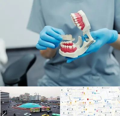 دندانپزشک خانم در میدان انقلاب 