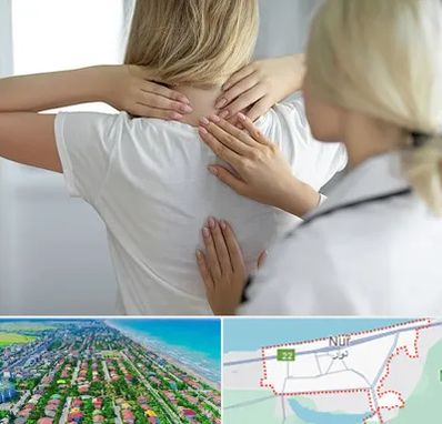 فیزیوتراپیست خانم در نور