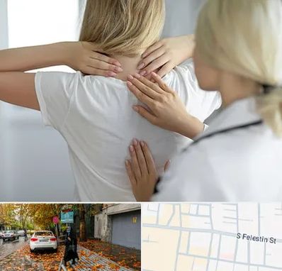 فیزیوتراپیست خانم در خیابان فلسطین