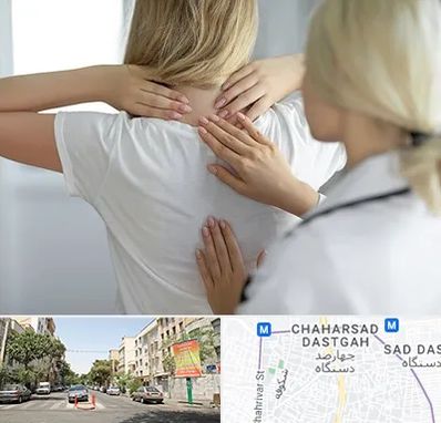 فیزیوتراپیست خانم در چهارصد دستگاه 