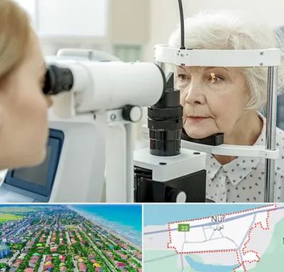 چشم پزشک خانم در نور