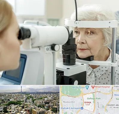 چشم پزشک خانم در گیشا 