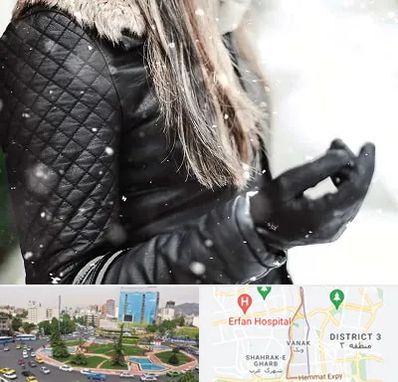 فروشگاه چرم زنانه در ونک تهران