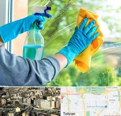 نظافتچی خانم در مرزداران 