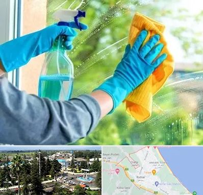 نظافتچی خانم در رودسر