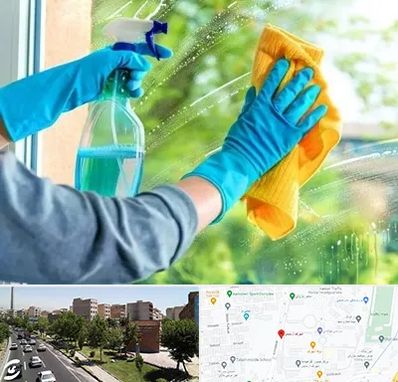 نظافتچی خانم در شهرک آزمایش 