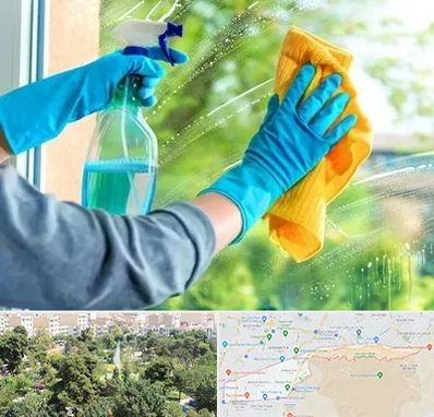 نظافتچی خانم در منطقه 13 تهران 