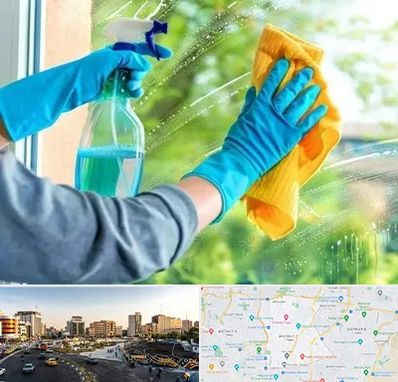 نظافتچی خانم در منطقه 7 تهران 