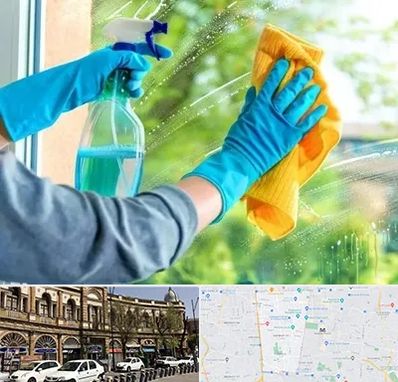 نظافتچی خانم در منطقه 11 تهران 