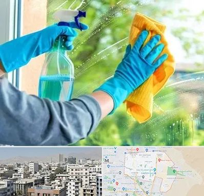 نظافتچی خانم در منطقه 14 تهران 