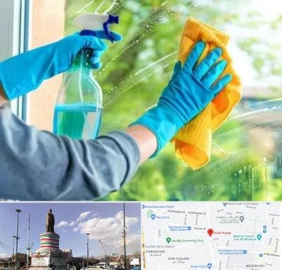 نظافتچی خانم در کارگر جنوبی 