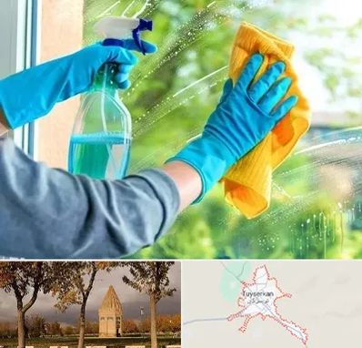 نظافتچی خانم در تویسرکان