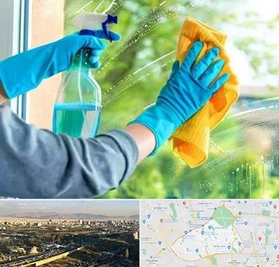 نظافتچی خانم در منطقه 19 تهران 