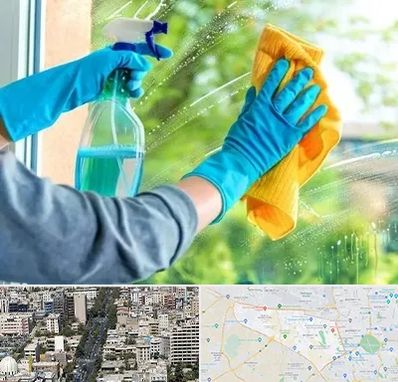 نظافتچی خانم در منطقه 18 تهران 