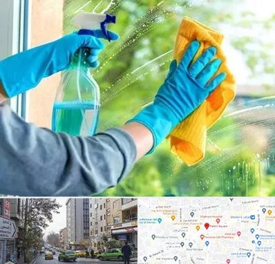 نظافتچی خانم در فاطمی 