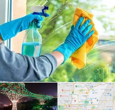 نظافتچی خانم در منطقه 3 تهران 