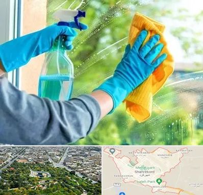 نظافتچی خانم در شهرکرد