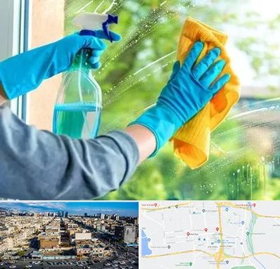 نظافتچی خانم در شهرک راه آهن 