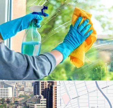 نظافتچی خانم در خیابان بهشتی