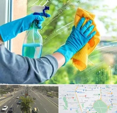 نظافتچی خانم در منطقه 17 تهران 