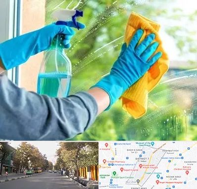 نظافتچی خانم در شریعتی 