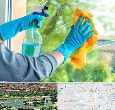 نظافتچی خانم در منطقه 9 تهران 