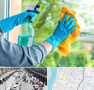 نظافتچی خانم در نادری اهواز 