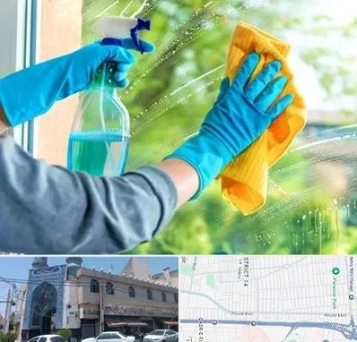 نظافتچی خانم در بلوار ابوذر