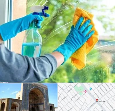 نظافتچی خانم در مصلی مشهد