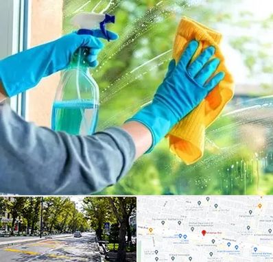 نظافتچی خانم در میرداماد 