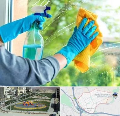 نظافتچی خانم در مرزداران تبریز