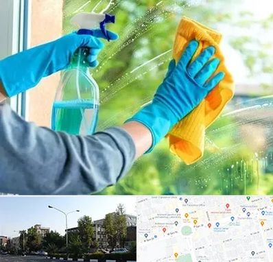 نظافتچی خانم در میدان کاج 