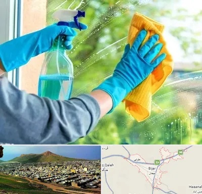 نظافتچی خانم در بیجار
