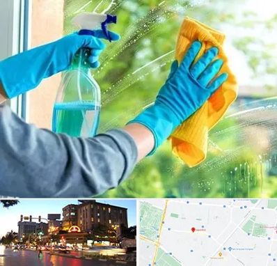 نظافتچی خانم در بلوار سجاد مشهد 