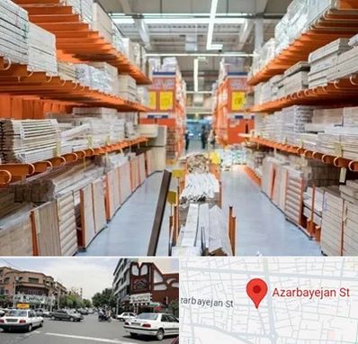 فروشگاه لوازم ساختمانی در خیابان آذربایجان