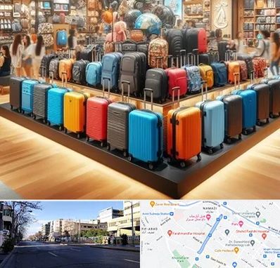 فروشگاه کیف و چمدان در خیابان ملاصدرا شیراز 