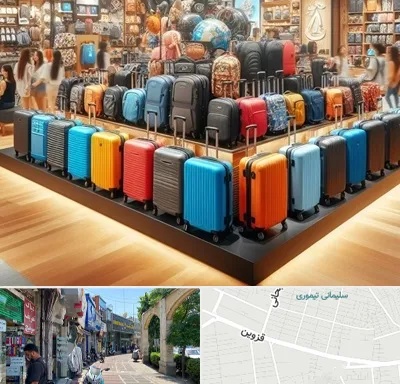 فروشگاه کیف و چمدان در خیابان قزوین