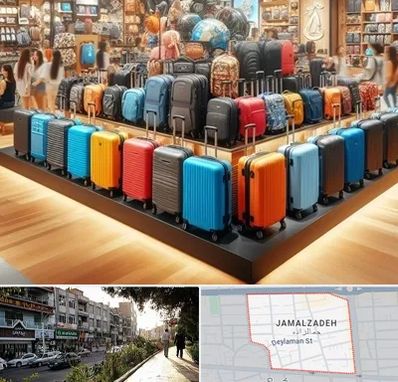 فروشگاه کیف و چمدان در خیابان جمالزاده