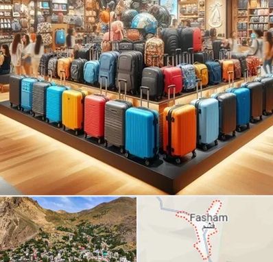 فروشگاه کیف و چمدان در فشم