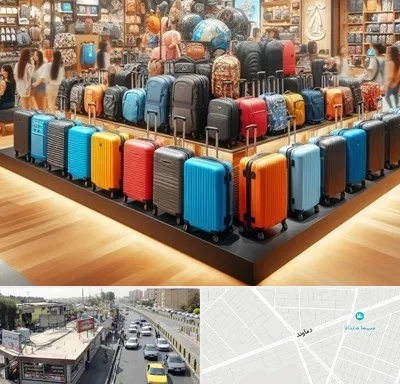 فروشگاه کیف و چمدان در خیابان دماوند