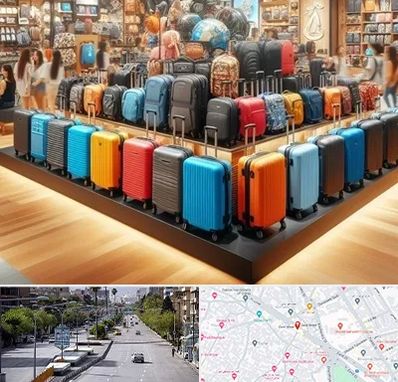 فروشگاه کیف و چمدان در خیابان زند شیراز 