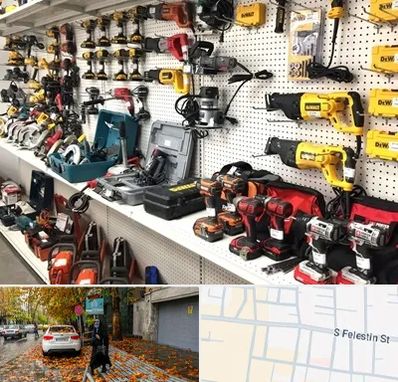 فروشگاه ابزار و یراق در خیابان فلسطین