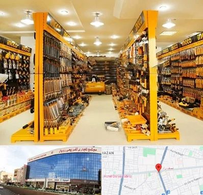 ابزار فروشی در نصف راه تبریز