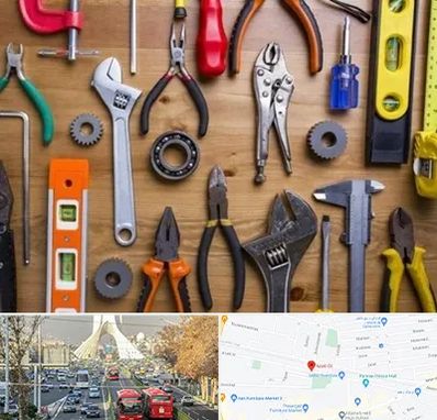 ابزار آلات در خیابان آزادی 