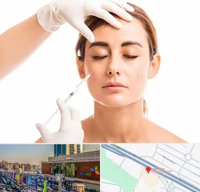 تزریق ژل گونه در لاله پارک تبریز