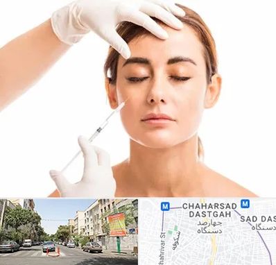 تزریق ژل گونه در چهارصد دستگاه