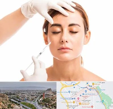 تزریق ژل گونه در معالی آباد شیراز