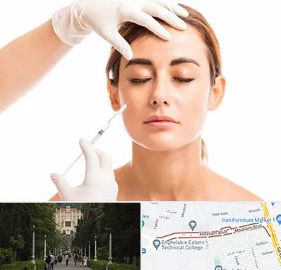 تزریق ژل گونه در بلوار معلم رشت