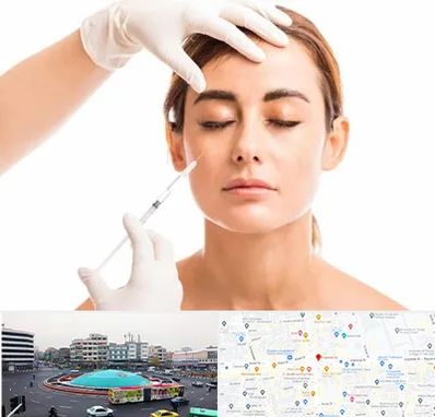 تزریق ژل گونه در میدان انقلاب