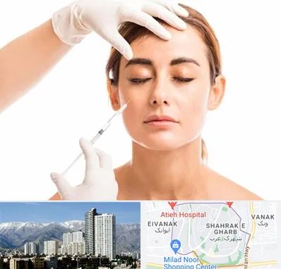 تزریق ژل گونه در شهرک غرب تهران